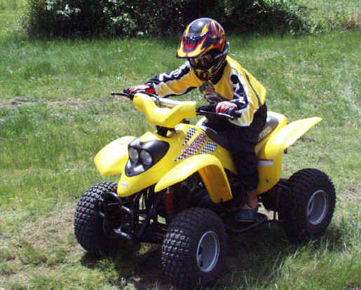 Alpha Sports mini atv's for for kids ages six and up. Model LG50 ATV